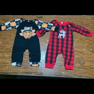 Christmas and thanksgiving baby boy outfits